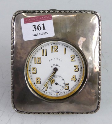 Lot 361 - An A&N CSL nickel cased eight-day Goliath...
