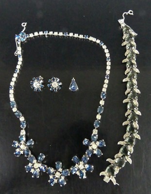 Lot 362 - A Christian Dior metal and paste set bracelet...