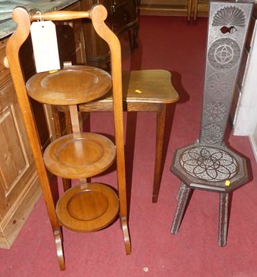 Lot 1264 - Early 20th century occasional furniture, to...