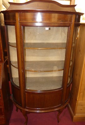 Lot 1275 - An Edwardian mahogany and chequer strung...