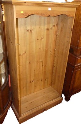 Lot 1277 - A contemporary pine freestanding open...