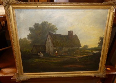 Lot 1028 - Circa 1900 English school - Country folk...