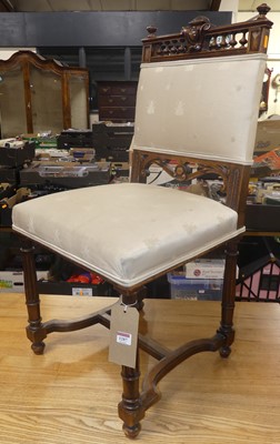 Lot 1319 - A single 19th century French provincial walnut...