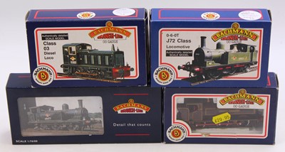 Lot 582 - Four Bachmann 00 gauge Branch-Line locos:...