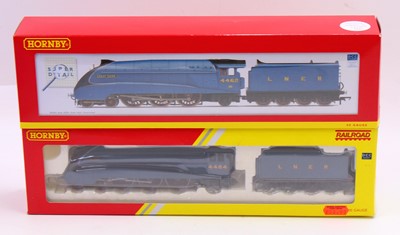 Lot 606 - Two Hornby 00 gauge class A4, 4-6-2 locos &...