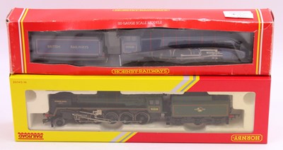 Lot 612 - Two Hornby 00 gauge locos & tenders both...