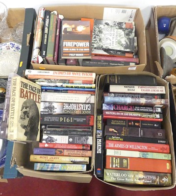 Lot 503 - Three boxes of various military related books...