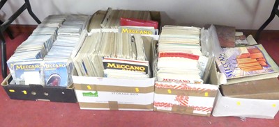 Lot 512 - Six boxes of various Meccano magazines to...