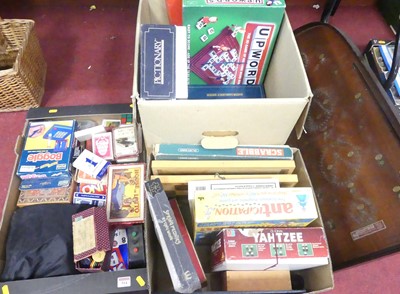Lot 514 - Three boxes of various games to include a...