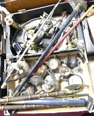 Lot 459 - Two trays of miscellaneous items to include...