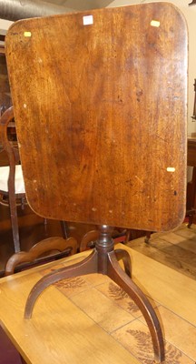 Lot 1313 - A Regency mahogany round cornered tilt-top...