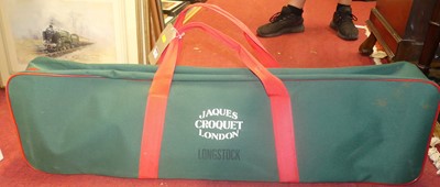 Lot 1073 - A Jaques croquet set in canvas bag
