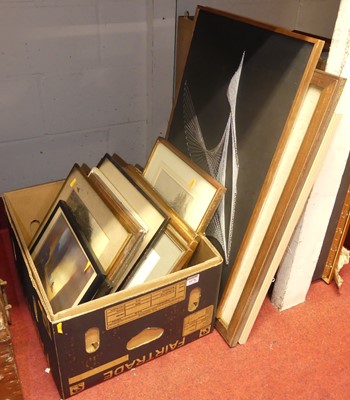 Lot 1078 - Assorted pictures and prints, to include...