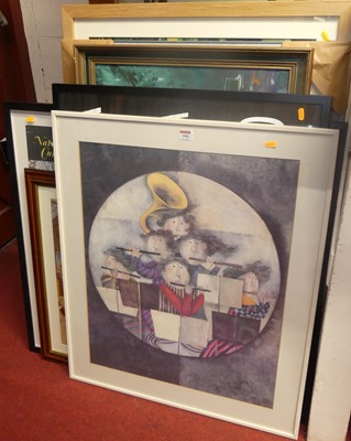 Lot 1088 - A collection of prints, to include poster for...