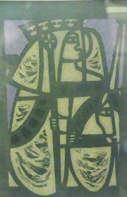 Lot 1067 - Kay Heathcote - The Queen, screenprint, 25 x 17cm