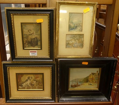Lot 1092 - Two Victorian Baxter type prints; together...