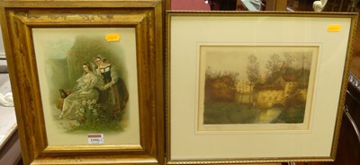 Lot 1096 - A framed print of Olivia Maria from...