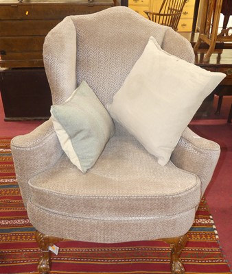 Lot 1330 - An early 20th century walnut framed and later...