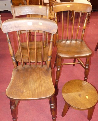 Lot 1341 - A pair of early 20th century elm and beech...