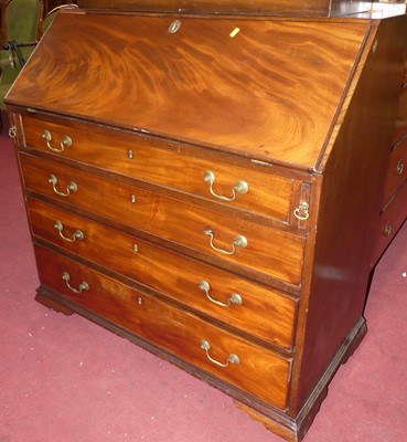 Lot 1346 - A George III mahogany and flame mahogany...