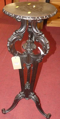 Lot 1349 - A French carved and stained walnut jardiniere...