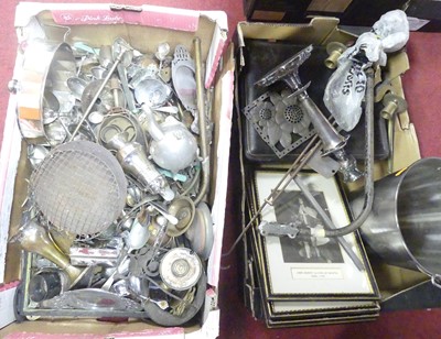 Lot 485 - Two boxes of miscellaneous items, to include...