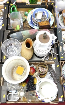 Lot 478 - Two boxes of miscellaneous items, to include a...