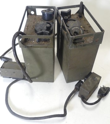 Lot 447 - A WWII period British Army radio transceiver,...