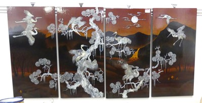 Lot 496 - A set of four 20th Century, Asian, mother of...