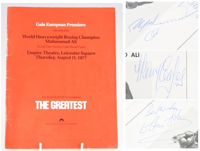 Lot 1591 - The Greatest, a souvenir programme for the...