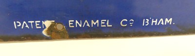 Lot 223 - A large early 20th century enamel on metal...
