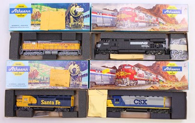 Lot 928 - Four HO gauge Athearn locos to include a...
