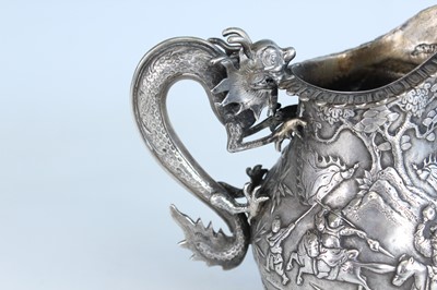 Lot 57 - Two Chinese silver export vessels, circa 1900...