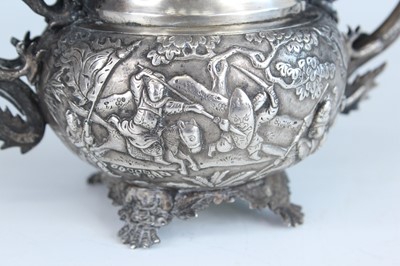 Lot 57 - Two Chinese silver export vessels, circa 1900...