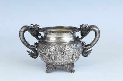 Lot 57 - Two Chinese silver export vessels, circa 1900...
