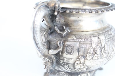 Lot 57 - Two Chinese silver export vessels, circa 1900...