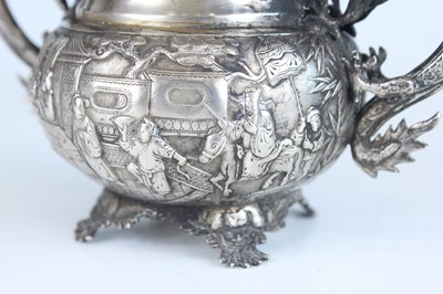 Lot 57 - Two Chinese silver export vessels, circa 1900...