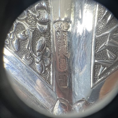 Lot 58 - A Chinese silver export ‘pumpkin-shaped’...