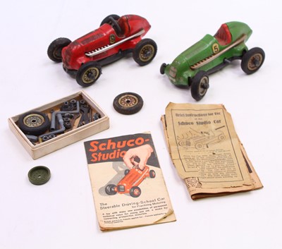 Lot 1837 - Schuco Tinplate and clockwork group of 2...