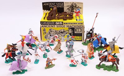 Lot 1683 - Timpo a small collection of medieval plastic...