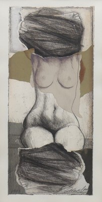 Lot 321 - Oliviero Masi (Italian b.1948) - Woman Pulling...