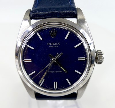 Lot 2378 - A stainless steel Rolex Oyster Precision...
