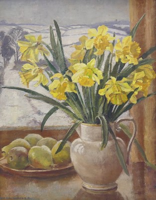 Lot 310 - Hilda Waller (20th century) - Daffodils and...