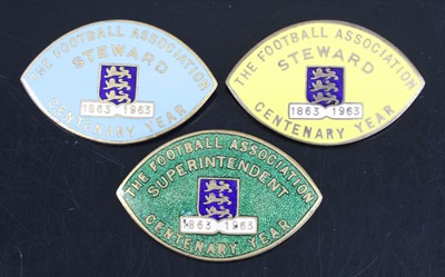 Lot 1536 - A collection of three Football Assocoation...