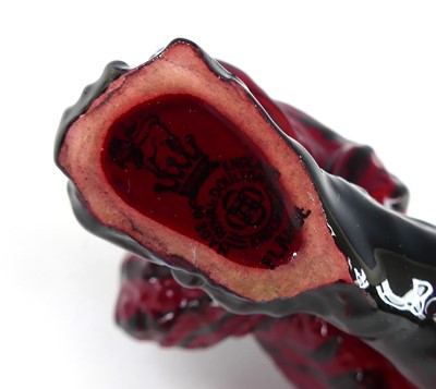 Lot 3 - A Royal Doulton glazed flambé ceramic model of...