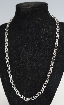 Lot 116 - Georg Jensen - a silver curblink necklace,...