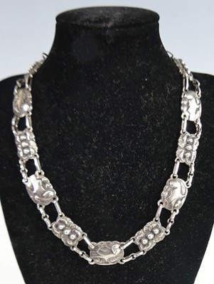 Lot 118 - Georg Jensen - a sterling silver linked 'Dove'...