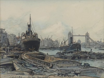 Lot 300 - Adrian Hill (1895-1977) - Low Tide Tower...