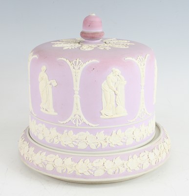 Lot 2052 - A Victorian Wedgwood lilac pink jasperware...