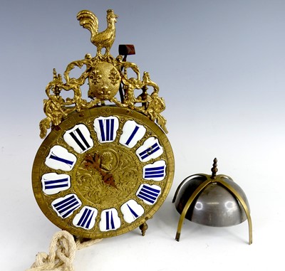Lot 2477 - A French comtoise lantern clock, 18th century,...